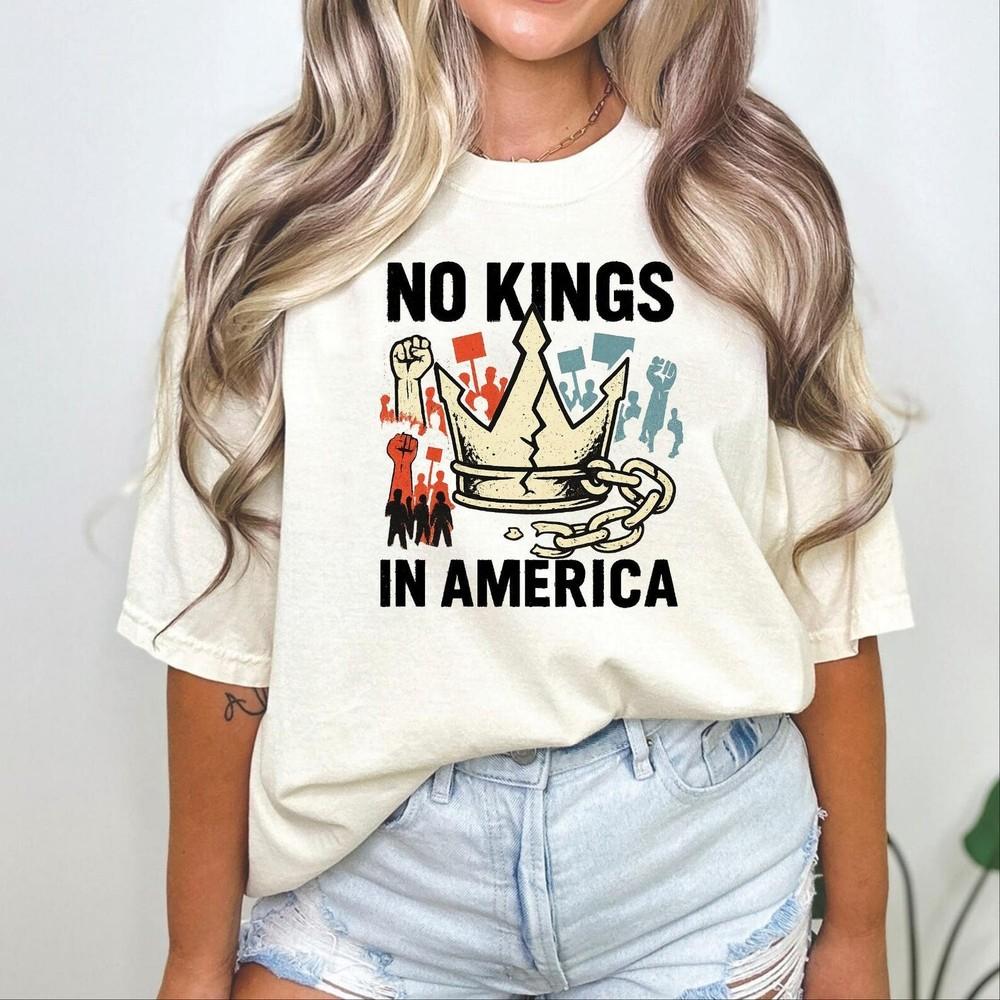 No Kings In America Shirt Political Democracy Tee Democracy Not Monarchy Tee Unisex T-Shirt