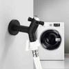 304 Stainless Steel Black Faucets Outdoor Garden Faucet Wall Mounted Bathroom Corner Washing Machine Faucet