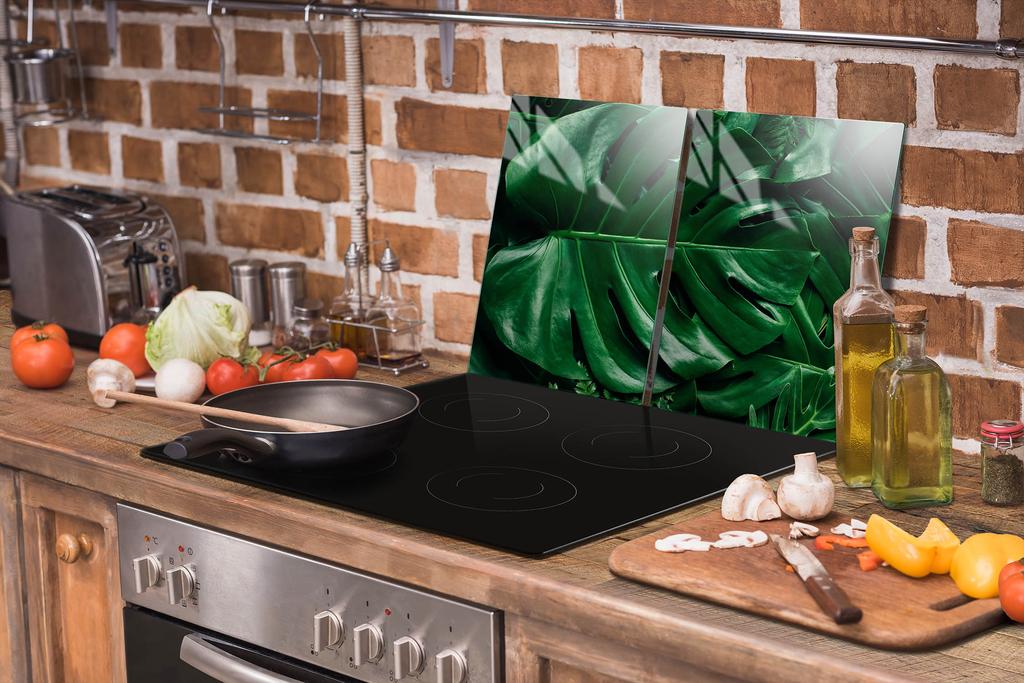SZKLANA PŁYTA OCHRONNA NA KUCHENKĘ 70x52 MONSTERA