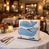 Summer Ocean Ocean Theme Wooden Napkin Holder Decorative Fish Shaped Tissue Box Large Capacity Tissue Holder Restaurant