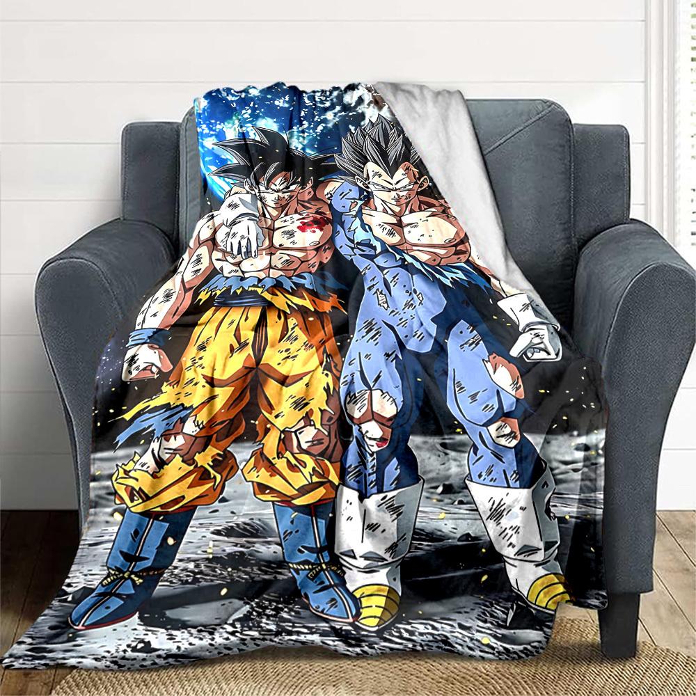 1pc Saiyan, Blanket Soft All Season Throw with Vibrant Design, Perfect for Home, Travel, and Gifts, Ideal for Naps and Camping