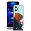Cute Cartoon Capybara Black Silicone Phone Case For Xiaomi Redmi Note 10 11 11S 12 13 4G 8 9 11T Pro 5G Plus 8T 9S 10S 12S