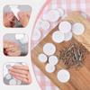 40 Pack Self-Adhesive Ceiling Hooks for Hanging, Removable Small Disc Sticker Hanger Transparent Ceiling Discs with Metal Hook for Christams Wedding
