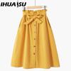 IHUASU Женская модная повседневная летняя весенняя юбка