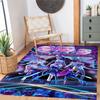 Demon Hunter Girls 7 Personalized Text Floor Rug Office Rug Design for Entryway Balcony Kitchen Playrooms Anti-slip Rug Anime Office Decor