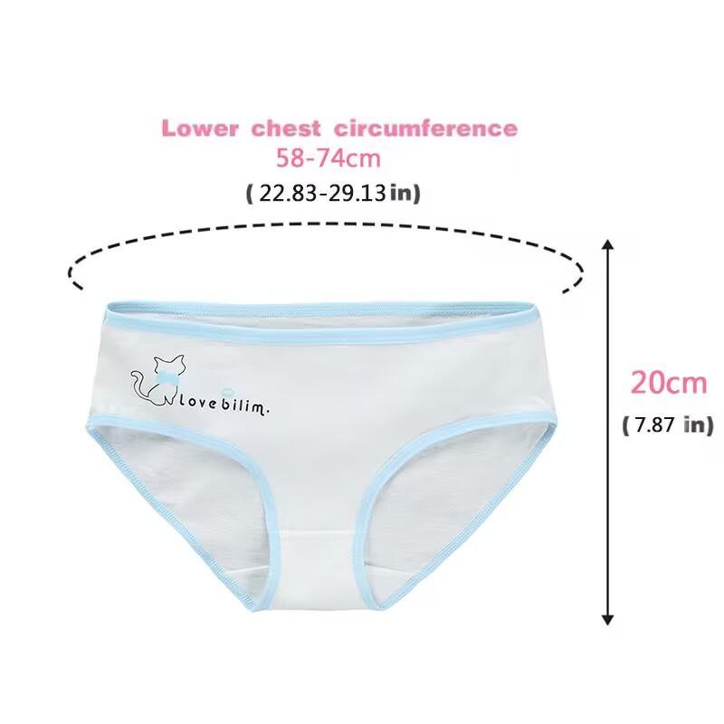Girls Underwear Cotton Briefs Breathable Children Cartoon Summer Low Waist