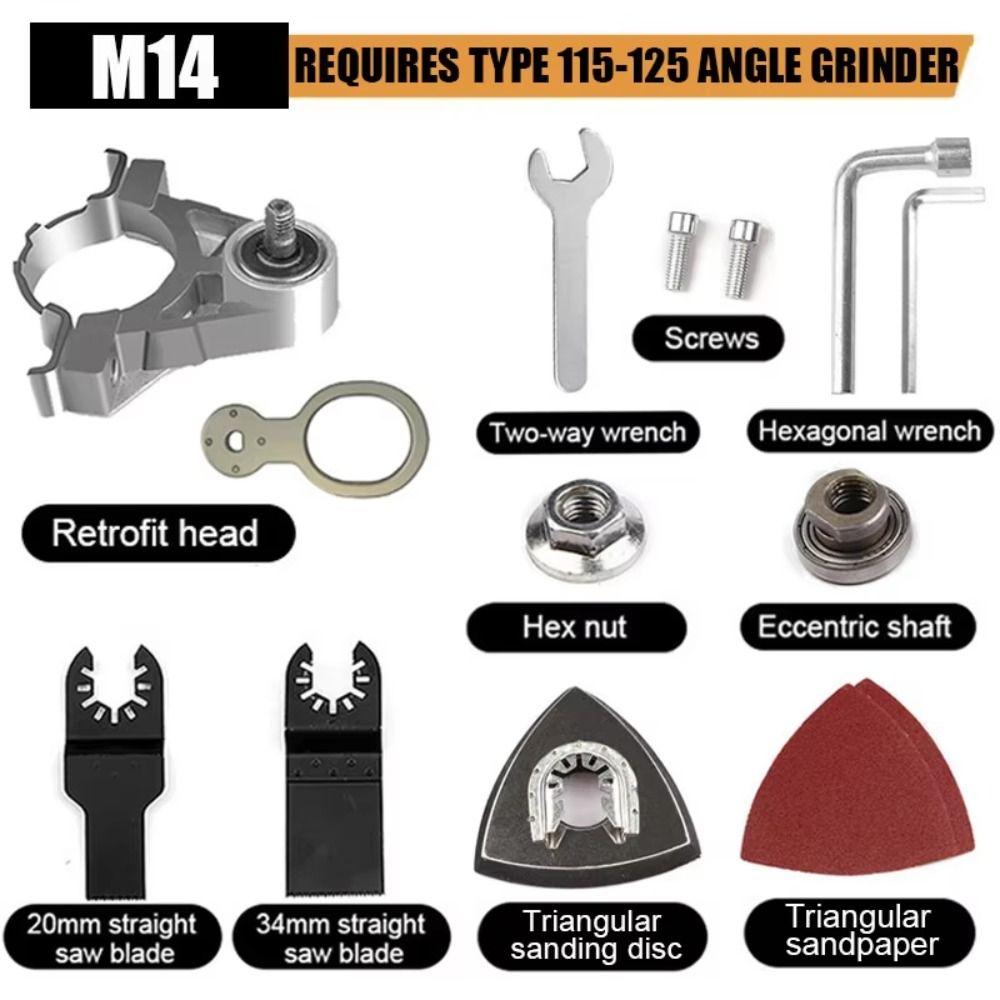 Резьба M10/M14 M10 M14 Аксессуар для Угловой Шлифмашины Треугольная Шлифовальная Подушка Полировка Угловая Шлифмашина Насадки Magnum Колеблющиеся Инструменты