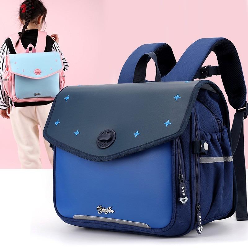 Защита позвоночника, снижение давления, светоотражающие полосы, школьные ранцы из полиуретана и нейлона, большой емкости, высококачественный рюкзак для детей