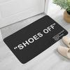 Ковер с узором «Снимайте обувь», мягкий нескользящий прикроватный коврик для спальни, придверные коврики для прихожей, коврики для ног для ванной комнаты, украшение для дома