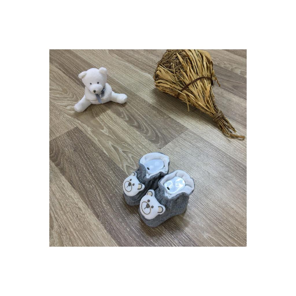 Пинетки Zilli для новорожденных из чесаного хлопка 3d (плюшевый мишка - кот - бабочка - кролик)