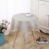 Хлопково-льняная скатерть с вышивкой в ​​пасторальном стиле, скатерть, кружевная декоративная скатерть, журнальный столик, скатерть, скатерть