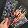 2x LIMITED EDITION Car Motocycle Reflective Sticker Decals Car Motorcycle Side Decals Laser Rainbow Strip Helmet Stickers