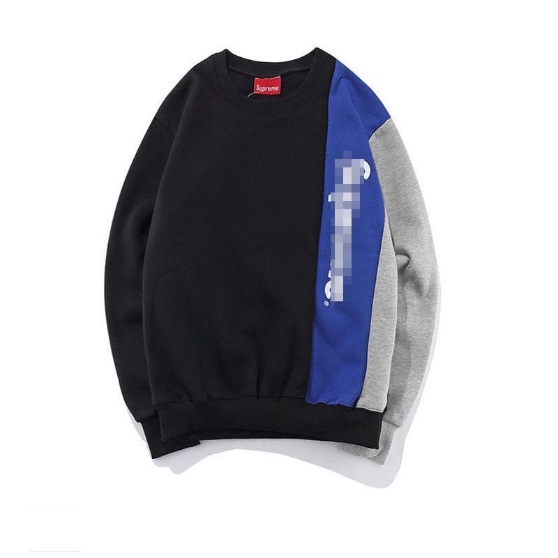 Свитшот Supreme с принтом букв для мужчин Повседневная спортивная одежда Мода