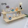 Многослойный настольный органайзер для хранения вещей, деревянная подставка для растений, гладкие края без заусенцев, прочная несущая полка для дисплея, настольный органайзер