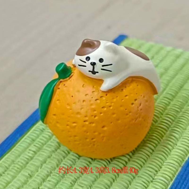 ZAKKA Продукты Японский Кот Оранжевый INS Креативный Модный Игровой Миниатюрные Подарки Смола DIY Домашний Декор, Поделки Украшения