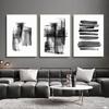 Abstract Black and White Brush Strokes Nk Canvas Printing Paintings Posters Wall Art Pictures for Living Room Home Decoration No Frame