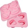 2 Pcs Silicone Ice Tray 3d Tooth-shaped Moulds Food Grade Ice Cube Mold