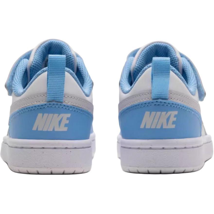 Nike Кроссовки для скейтбординга Court Borough, низкие, из синтетической кожи, для детей, сине-серые, возраст 3-7 лет, DV5457-128