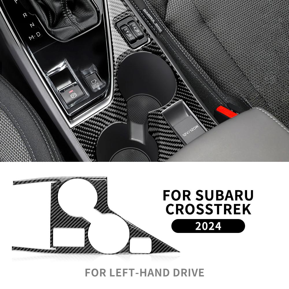 Наклейка из настоящего мягкого углеродного волокна для Subaru Crosstrek 2025 для Impreza 2025 Накладка на панель управления чашкой RHD LHD Внутренняя отделка