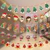 Paper Decorative Christmas Flags And Streamers For School Store Celebrations Featuring Cute Art Cartoon