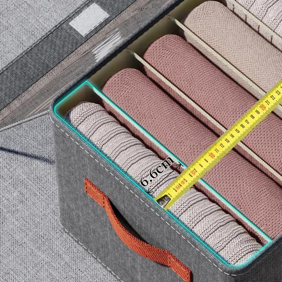 Ящик для одежды с крышкой, водонепроницаемый, влагостойкий, складной шкаф для спальни, 6/7/9 ячеек, ящик для хранения брюк, для ежедневного использования