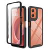 Case for Moto G06, includes built-in screen protector + clear back cover