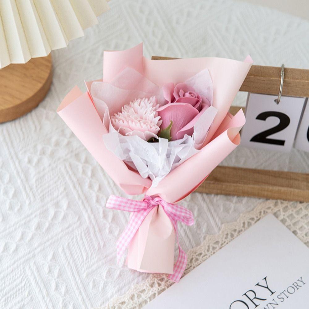 DIY Sunflower Flower Bouquets Carnation Rose Simulation Flower Valentine's Day Gift