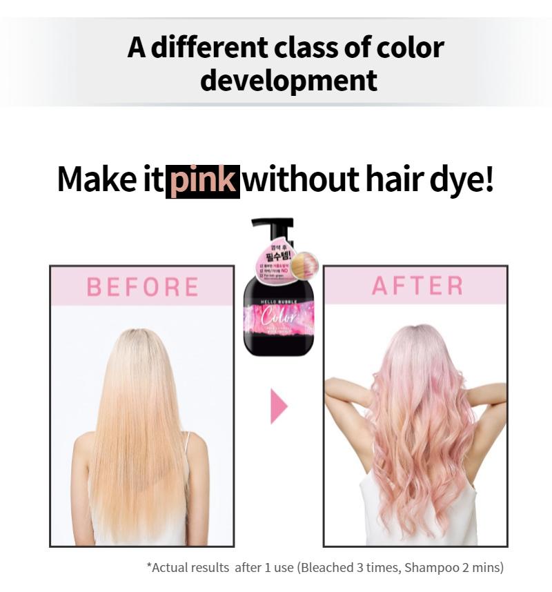 Mise En Scene HELLO BUBBLE COLOR ШАМПУНЬ 400мл (Розовый, Фиолетовый) 2type