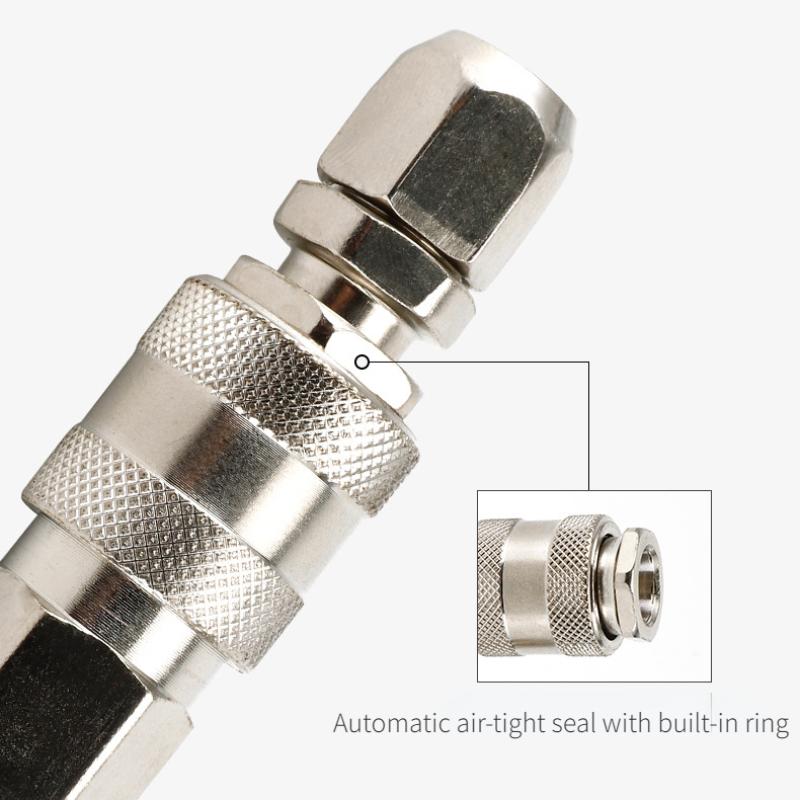 3-in-1 Quick Release Pneumatic Connector Rapidities for Air Hose Fittings Coupling Compressor Accessories European Standard