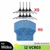 Hepa Filter Side Brush Mop Cloth Rag Kit Replacement for Midea i2 VCR03 Robotic Vacuum Cleaner Spare Part Accessories
