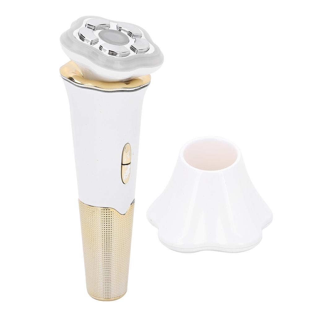 RF Beauty Machine LED Photon Skin Rejuvenation Micro Current Lifting Firming Massager(White Gold )