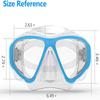 Новые взрослые силиконовые очки для дайвинга профессиональные для снорклинга HD плавательные закаленное стекло маска с большой оправой