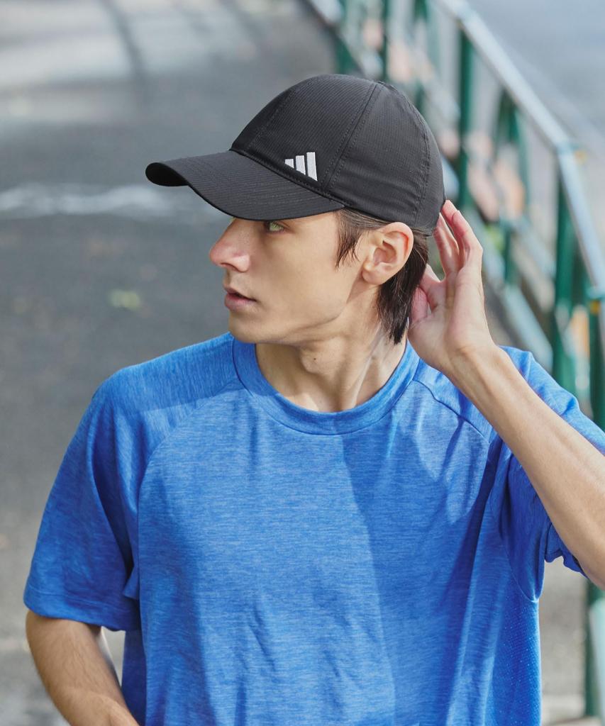 Adidas Cap UV Cut Women's Men's 57-60cm Black/White