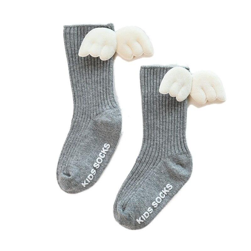 Детские носки, детские носки до колена для девочек, мягкие хлопковые кружевные детские носки, носки для маленьких девочек, чулки
