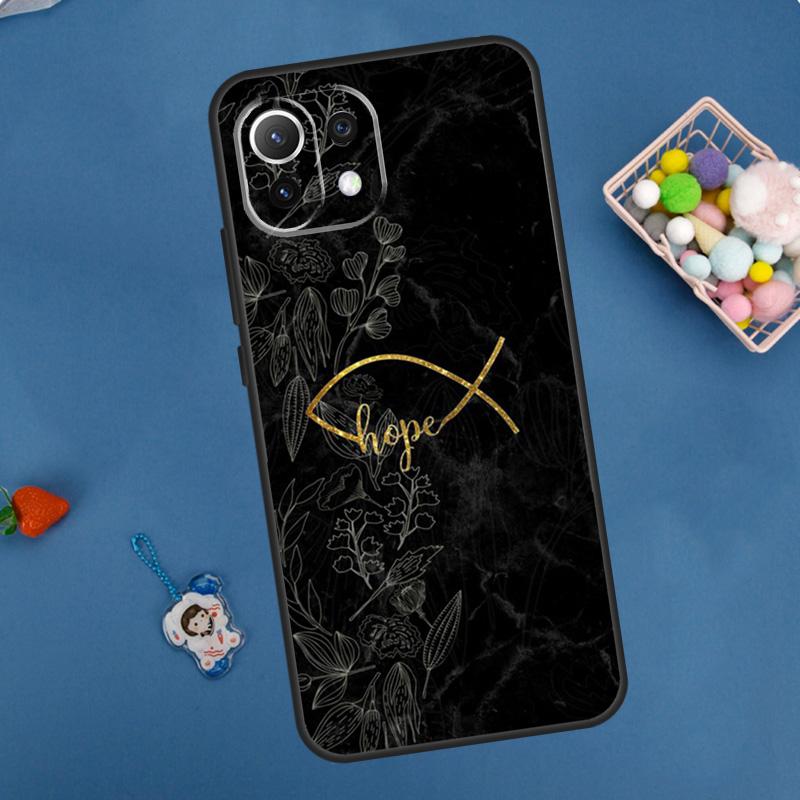 Чехол с цитатой из Библии для Xiaomi 14T Pro 13T 11T 12T 13 14 15 Ultra POCO X7 Pro X3 X5 X6 F5 F6 M6 Pro