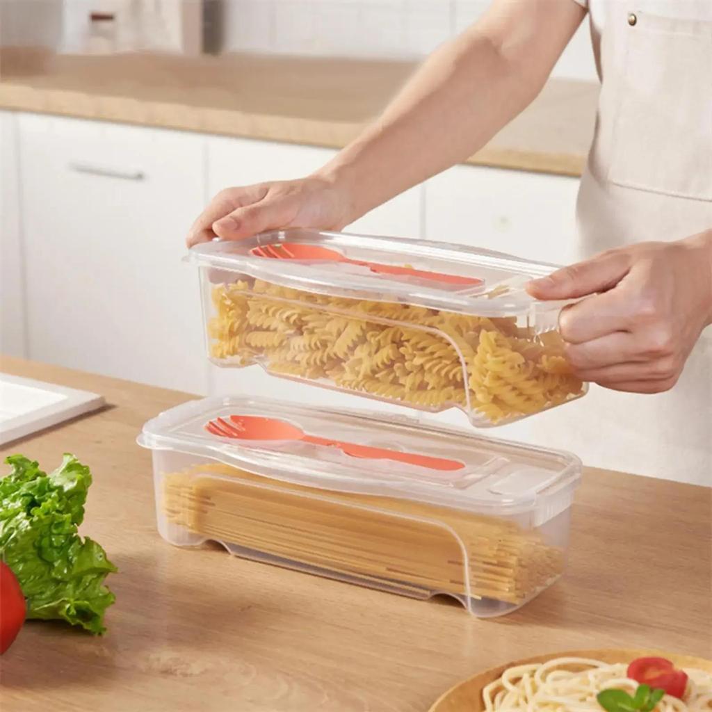 Microwave Pasta Containers Cooker Transparent Multifunctional Cooker Box Food Steaming Container Food Containers for Dorms