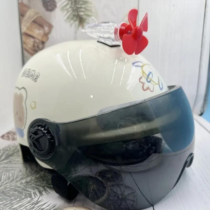 1pcs Wind powered luminous small aircraft, wind powered LED bright lights, car decorations, electric bikes, motorcycles