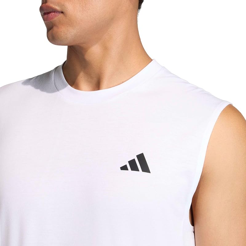 [Adidas] Футболка без рукавов WO-ES FR Мужская LOG28 Белый (KD5424) M