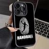 Чехол для телефона Handbal Sport для iPhone 16 17 Air 16E 15 Pro Max 14 Plus 13 12 Mini Capa Мягкий Силиконовый Funda