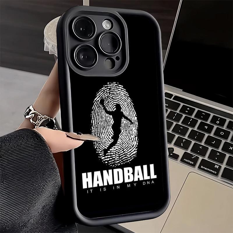 Чехол для телефона Handbal Sport для iPhone 16 17 Air 16E 15 Pro Max 14 Plus 13 12 Mini Capa Мягкий Силиконовый Funda
