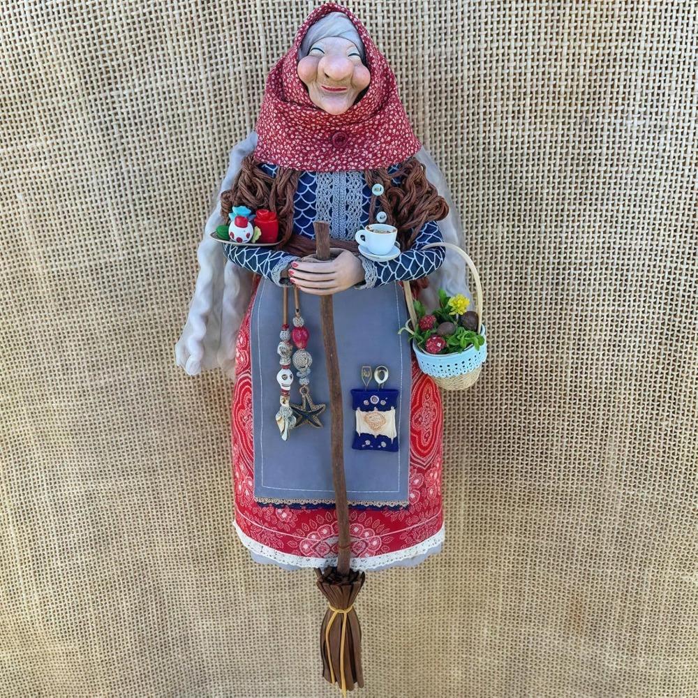 New Good Luck Kitchen Witch Doll Charm Home Charming Witch Doll Handmade Witch Doll Home and Halloween Decoration