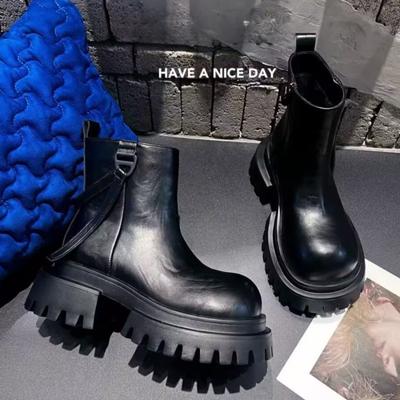 Женские зимние ботинки на платформе и ботильонах, высокие каблуки, массивная плюшевая обувь, женская мода 2025 года, нескользящая повседневная обувь, зимняя классика, ботинки Mujer