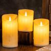 Водонепроницаемые беспламенные свечи на батарейках, светодиодные свечи с пультом дистанционного управления, мерцающие фальшивые столбовые свечи для свадьбы, Хэллоуина