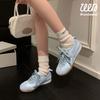 "Luo Fansen" Is Heartbroken Sister~ Leather Forrest Gump Training Shoes for Women's Leisure Summer New Breathable Little White Shoes for Women