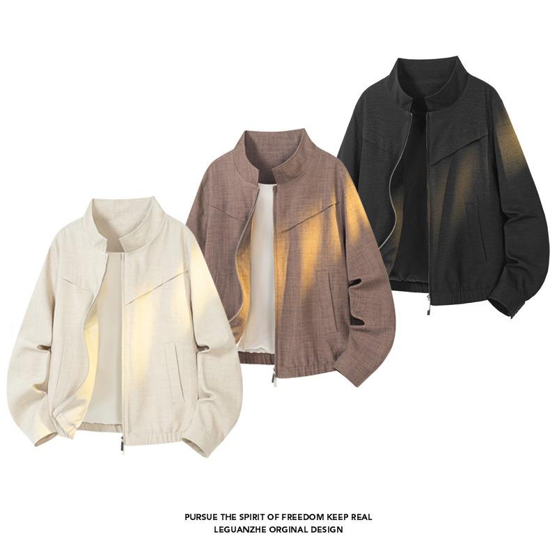 Hong Kong Style Plus Size Long Sleeve Men S Jacket