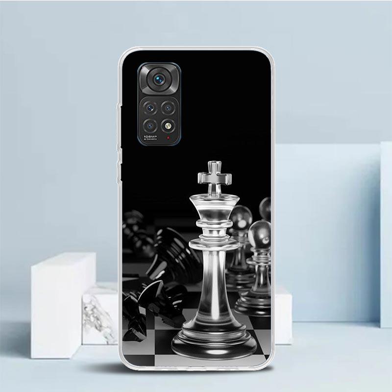 Competitive Chess Game Phone Case For Xiaomi Redmi Note 15 14 14S 13 12S 12 Pro Plus 11S 11 11T 11E 10S 10 + Soft TPU Back Cover