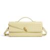 Трансграничный эксклюзив: Горизонтальная плетеная мягкая кожаная сумка-гармошка на плечо для женщин