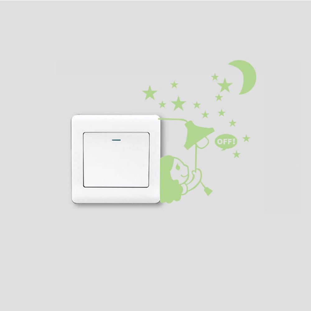 Stickers Kids Rooms Decor On-off Sticker Light Switch Sticker Switch Outlet Luminous Wall Sticker