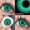 FUNSACHY 2pcs Anime Cosplay Contact Lenses Colored Lens for Crazy Halloween Solid Color Blue Contacts Pink Beauty Pupil Yearly