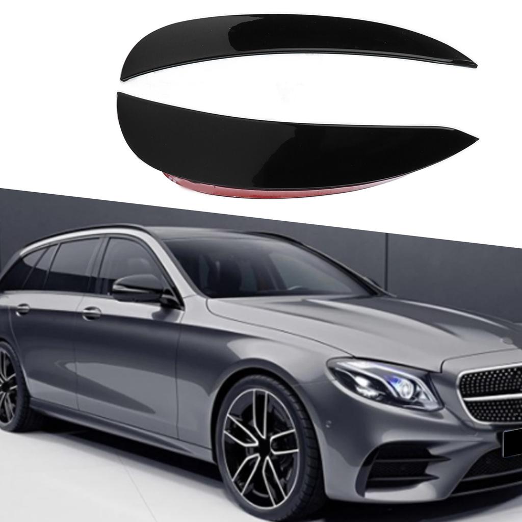 Спойлер Canards Kit ABS Черный Простая установка Передний бампер Диффузор Износостойкость для автомобильных адаптаций